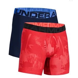 New! Under Armour Men’s XXL 2-pack Tech 6-inch Boxerjock Briefs Boxers Underwear